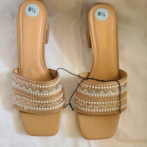 MADDEN GIRL WOMENS PENELOPE SLIDE SANDAL